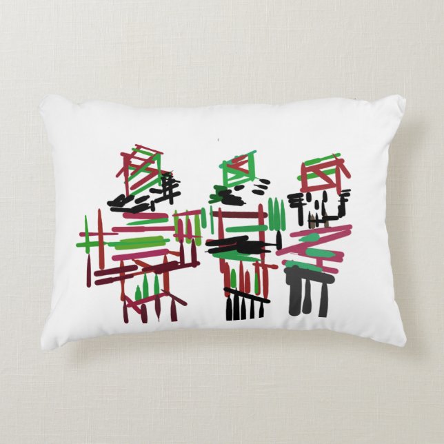 Three nutcrackers Christmas  Accent Pillow (Front)