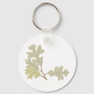 Three Oak Leaves Keychain