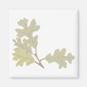 Three Oak Leaves Magnet