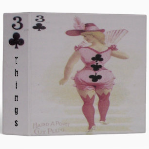 Three of Clubs ~ Binder Playing Card Vintage