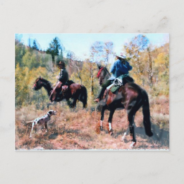 Three on trail postcard (Front)