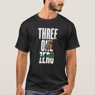 Three One Zero 310 Area Code Los Angeles Californi T-Shirt