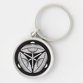 Three open Japanese umbrellas Keychain