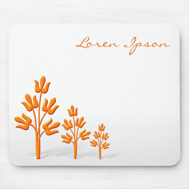 Three Orange Trees Mouse Pad (Front)