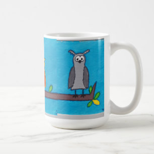 Three owls, Papa, Mama and Baby Coffee Mug