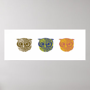 Three owls poster