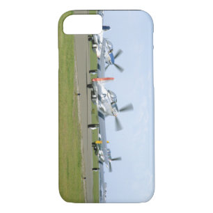Three P51 Mustangs Taking Off_WWII Planes iPhone 8/7 Case