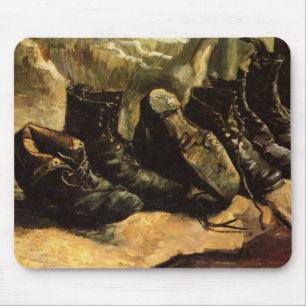 Three Pairs of Shoes by Vincent van Gogh Mouse Pad