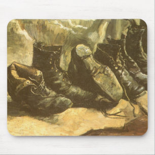 Three Pairs of Shoes by Vincent van Gogh Mouse Pad