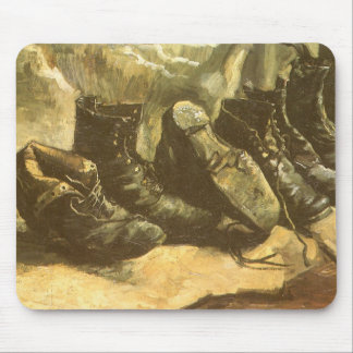 Three Pairs of Shoes by Vincent van Gogh Mouse Pad