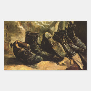 Three Pairs of Shoes by Vincent van Gogh Sticker