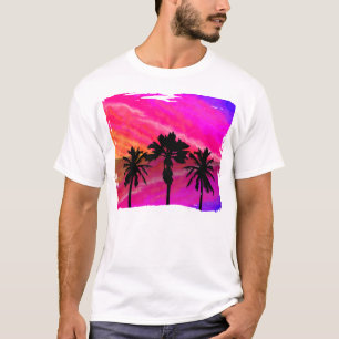 Three Palm Sunset T-Shirt
