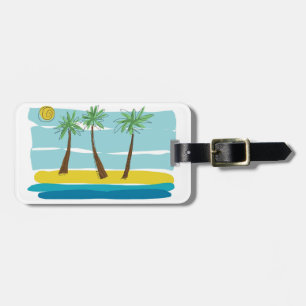 Three Palms Luggage Tags