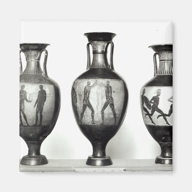 Three Panathenaic amphorae Magnet (Front)