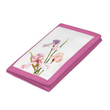 Three Pastel Irises Photo Wallet