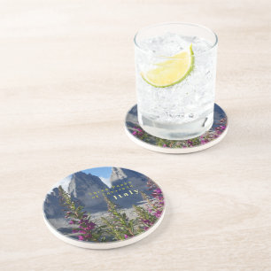 Three Peaks of Lavaredo Wildflowers Italy Coaster
