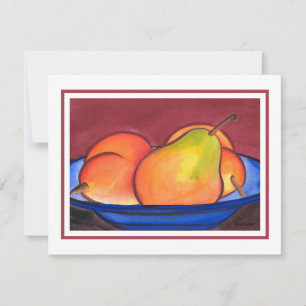 Three Pears  Card