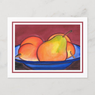 Three Pears Postcard