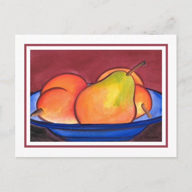 Three Pears  Postcard (Front)