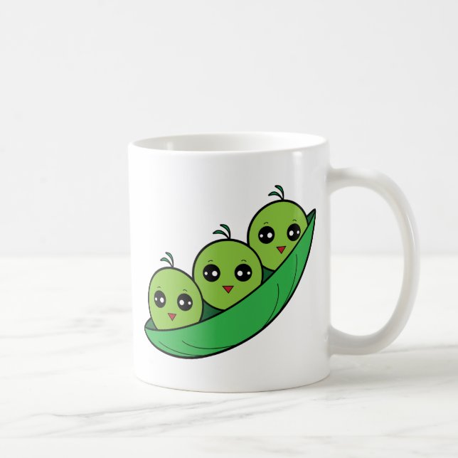 Three Peas in a Pod Coffee Mug (Right)