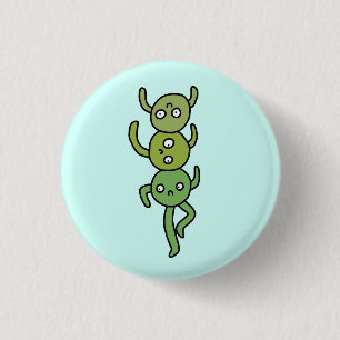 Three Peas In a Pot 1 Inch Round Button