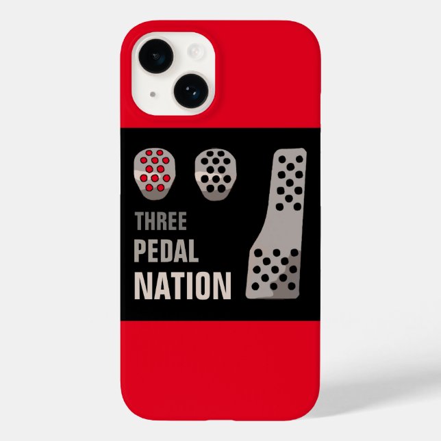 THREE PEDAL NATION iPhone case (Back)