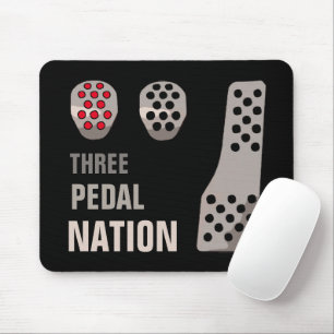 THREE PEDAL NATION MOUSE PAD