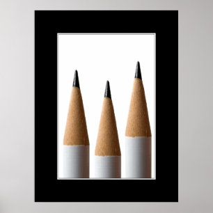 Three pencils Poster