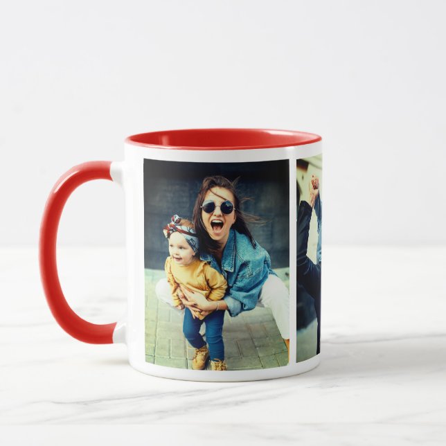 Three personal photos mug (Left)