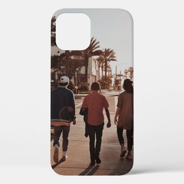 Three persons walking near palm trees Case-Mate iPhone case (Back)