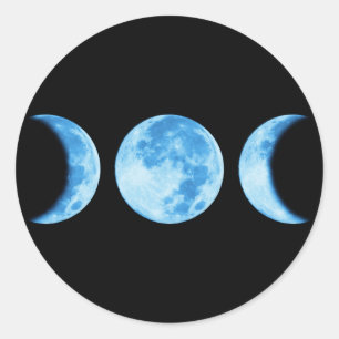 Three Phase Moon Sticker