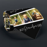 Three Photo Best Grandpa Ever Tie<br><div class="desc">Perfect for Christmas, father's day, or grandparents day! Fun and unique three photo Best Grandpa Ever Photo gift tie.</div>