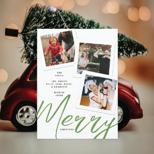 THREE PHOTO CHRISTMAS CARD