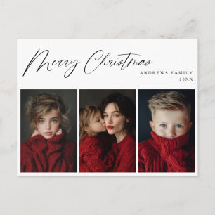 Three photo Christmas Holiday Design