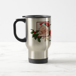 Three Photo Collage Custom Year Christmas Mug
