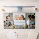 Three Photo Collage Family Desk Mat<br><div class="desc">Whether you're searching for a thoughtful gift or looking to personalize your own desk, the Three Photo Collage Desk Mat is the perfect choice. Celebrate your family's bond by uploading your favourite three photos to this classic, minimal template. Decorate and infuse your workspace with love and cherished memories!</div>