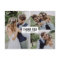 Three Photo Collage Wedding Thank You Postcard