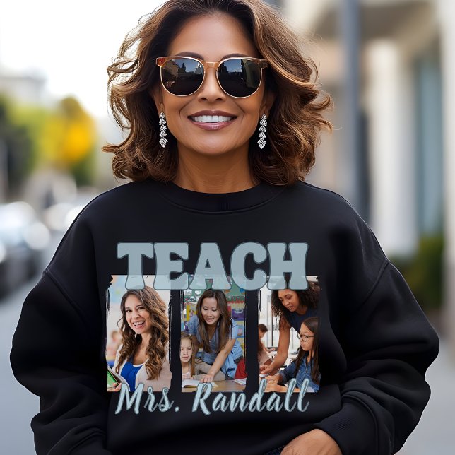 Three Photo Teacher Sweatshirt (Creator Uploaded)