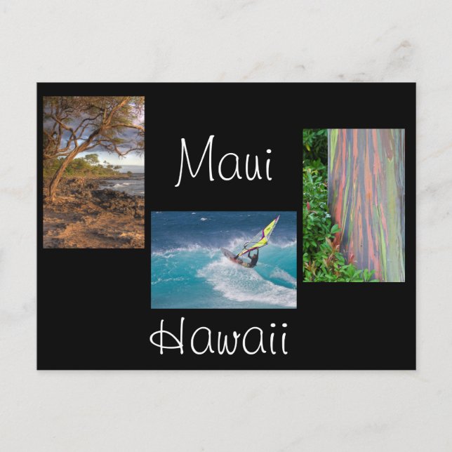 Three  photos from Maui Postcard (Front)