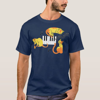 Three piano cats  T-Shirt