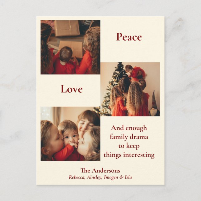 Three Picture Holiday Card (Front)