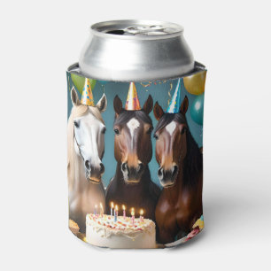 Three Piebald Horses Birthday Party, Can Cooler