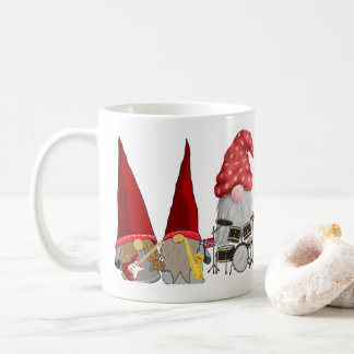 Three Piece Gnome Band on a  Coffee Mug