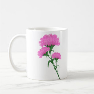 Three Pink Carnations Coffee Mug