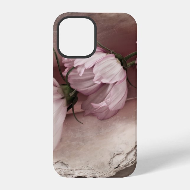Three Pink Cosmos iPhone Case (Back)