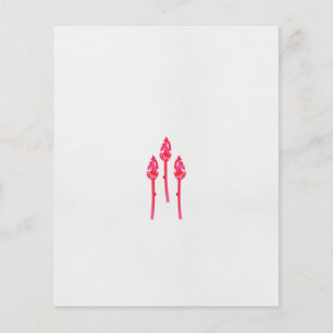 Three pink flowers with a black background flyer