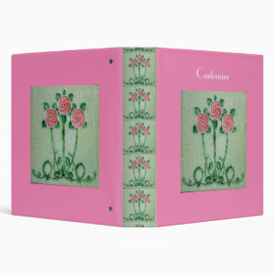 Three Pink Roses Thunder_Cove Binder