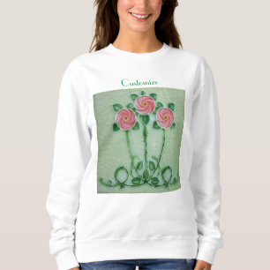 Three Pink Roses Thunder_Cove Sweatshirt