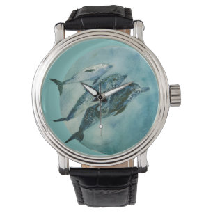 Three Playful Dolphins  Watch