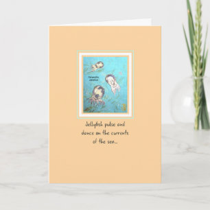 Three Polyorchis Jellyfish Anniversary Card